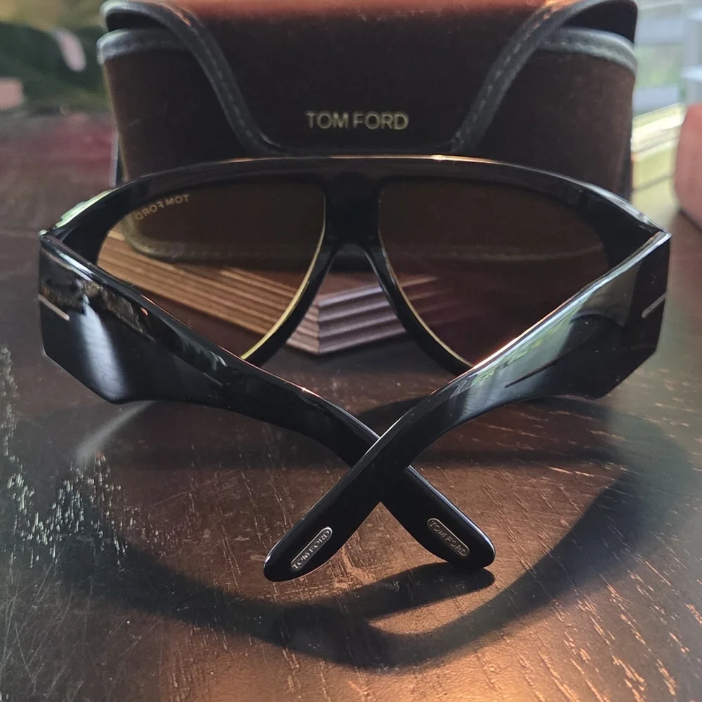 TOM FORD NWC EYEWEAR Icon Pilot Aviator-Style Tortoiseshell Acetate Sunglasses